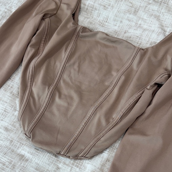 Brown Corset Top - Picture 2 of 2